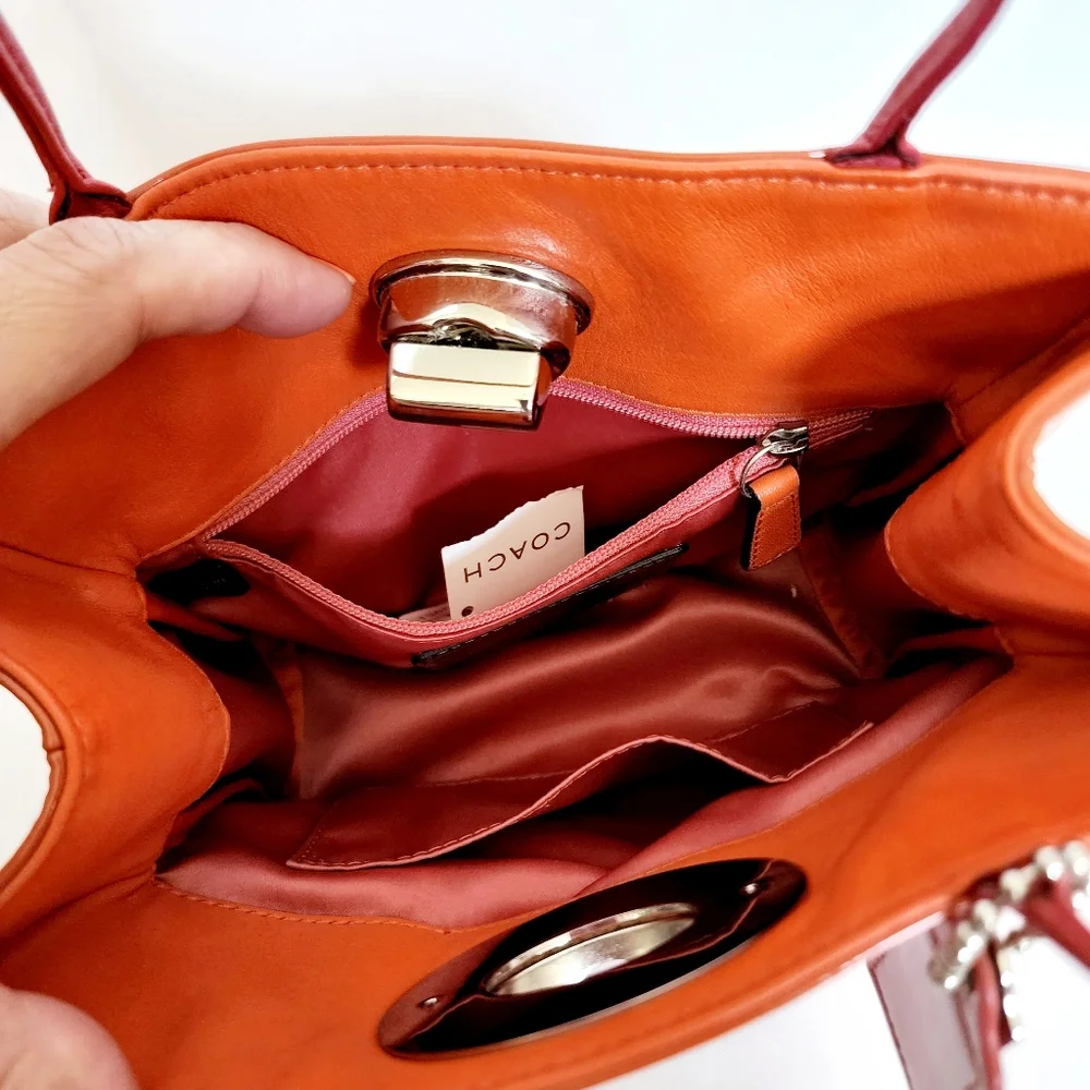 Rare Coach Bonnie Cashin Leather Mini Zip Tote 13856 - Picture 8 of 11